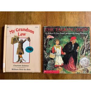 Vintage Reading Rainbow Book Lot My Grandson Lew & The Talking Eggs